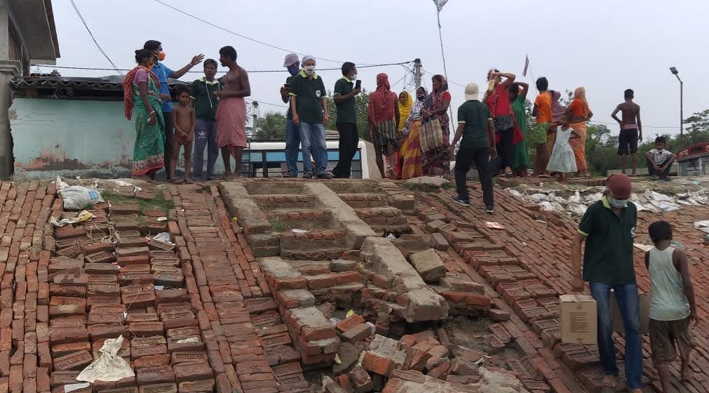 People gathered during Hindol rural outreach