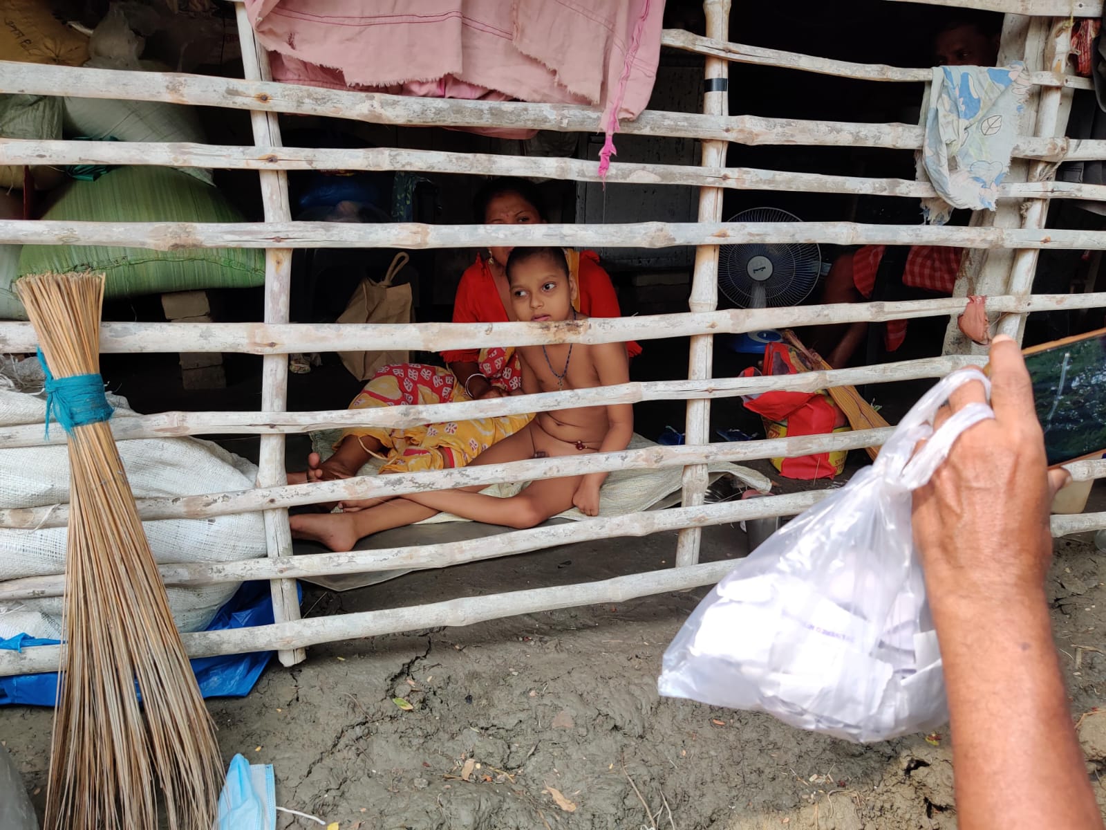 Hindol team bringing support to a rural home